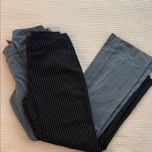 Women’s dress pant bundle Black Pinstripe Dress Pants/ Gray Modern Coupe Pants